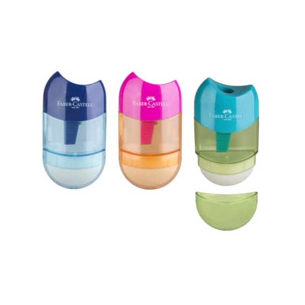 Temperówka pojedyncza z gumką Combi Mini Faber-Castell